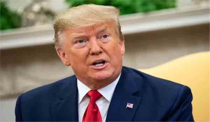 ट्रंप के बयान पर राज्यसभा में हंगामा  