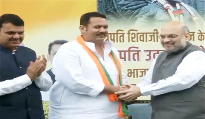 उदयनराजे भोंसले भाजपा में शामिल