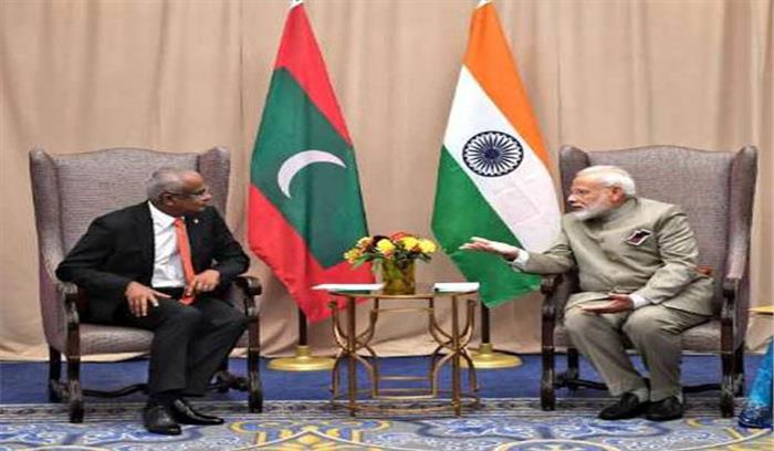 मोदी ने नामीबिया, मालदीव के राष्ट्रपतियों संग द्विपक्षीय बैठकें की