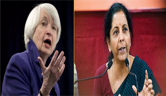 निर्मला सीतारमण और अमेरिकी विदेश मंत्री ने की वैश्विक न्यूनतम कर पर चर्चा