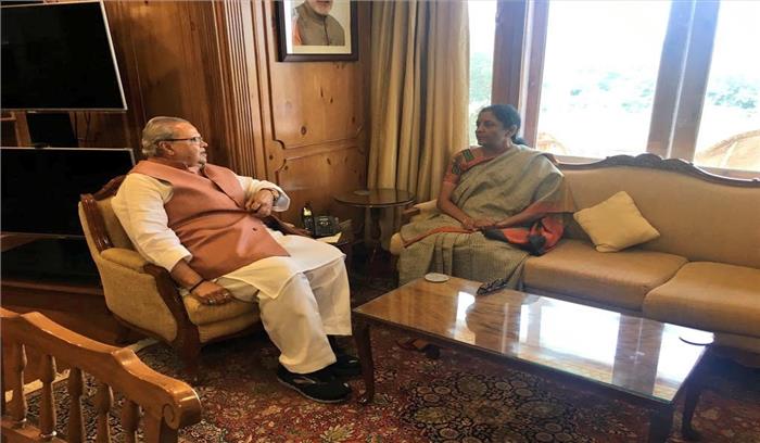 सीतारमण और बिपिन रावत ने मलिक से की मुलाकात, सुरक्षा स्थिति पर चर्चा