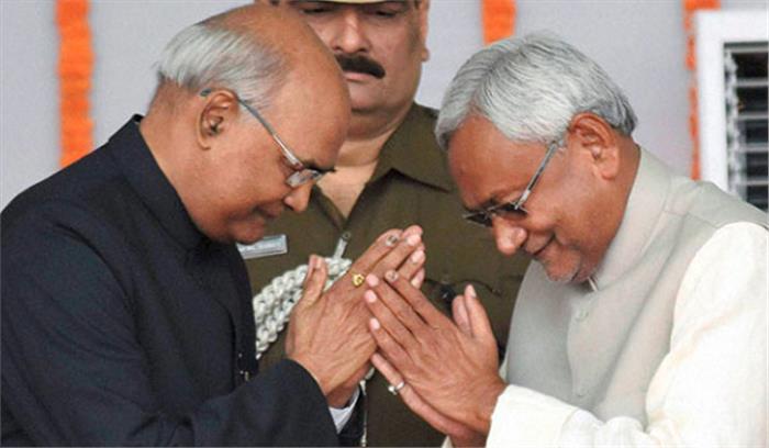 नीतीश ने राष्ट्रपति से मुलाकात की