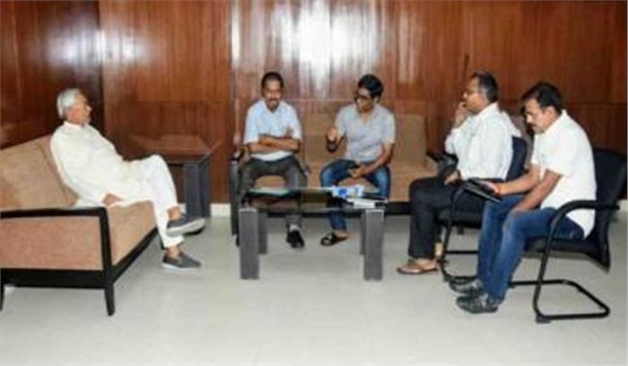 नीतीश ने पटना में जलजमाव को लेकर की उच्चस्तरीय बैठक