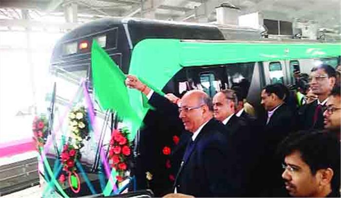 ग्रेनो-नोएडा मेट्रो का हुआ पहला टेस्ट ड्राइव