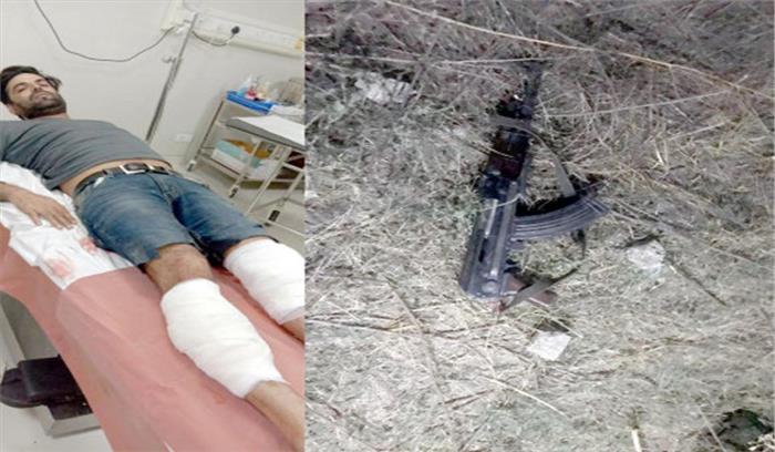 नोएडा : गोली मारकर कुख्यात शूटर पकड़ा, एके-47 मिली