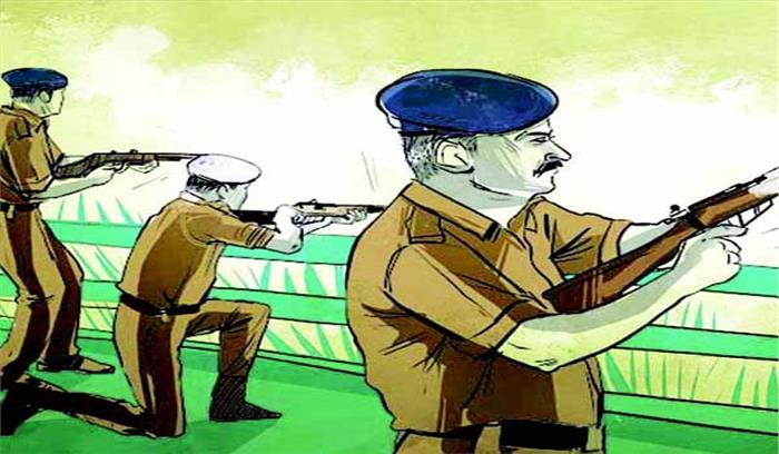 पुलिस व बदमाशों के बीच हुई मुठभेड़ में एक बदमाश घायल