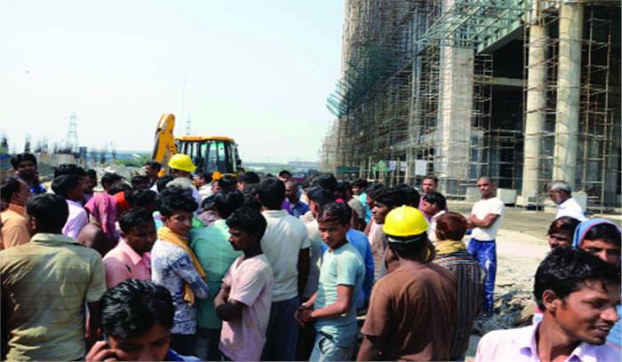 कैपिटल सिटी की साइट का काम बंद इलाके को किया सील कैपिटल सिटी की साइट का काम बंद इलाके को किया सील