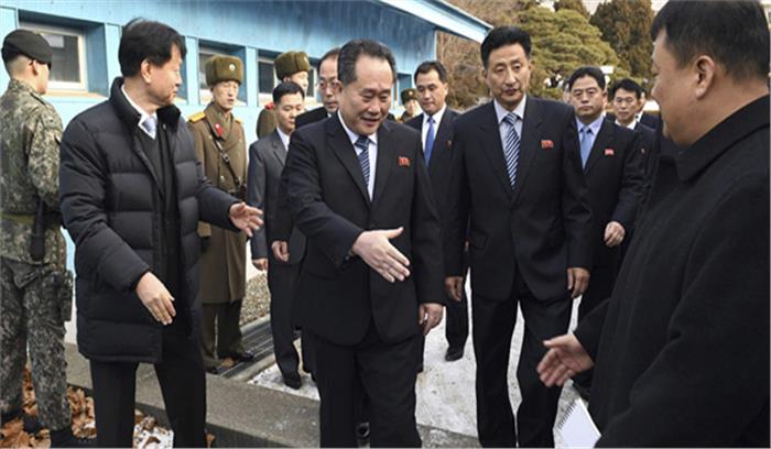 उ. कोरिया प्रतिनिधिमंडल प्योंगचांग शीतकालीन ओलम्पिक के समापन समारोह में शामिल होने द. कोरिया पहुंचा