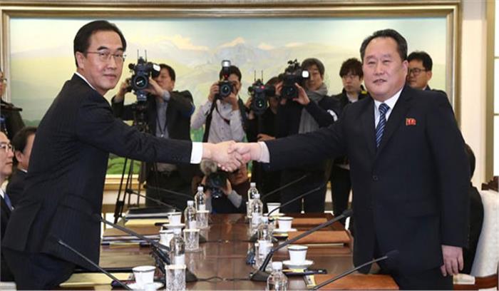 उत्तर कोरिया एवं दक्षिण कोरिया के राजदूतों के बीच कार्यस्तरीय बैठक शुरू उत्तर कोरिया एवं दक्षिण कोरिया के राजदूतों के बीच कार्यस्तरीय बैठक शुरू