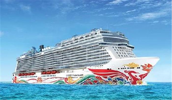 एशिया का सबसे बड़ा जहाज नॉर्वेगियन जॉय अपनी पहली यात्रा पर रवाना