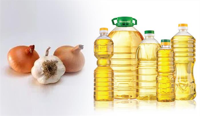 प्याज, लहसुन के साथ खाने के तेल में लगा महंगाई का तड़का