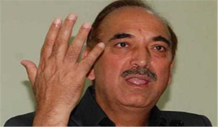 सरकार ही संसद चलने नहीं देना चाहती: गुलाम नबी आजाद