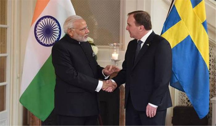 पीएम मोदी ने स्वीडन के प्रधानमंत्री से मुलाकात की