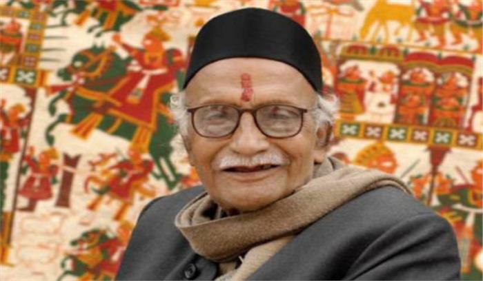 फड़ चित्रकार पद्मश्री श्री लाल जोशी को अंतिम विदाई