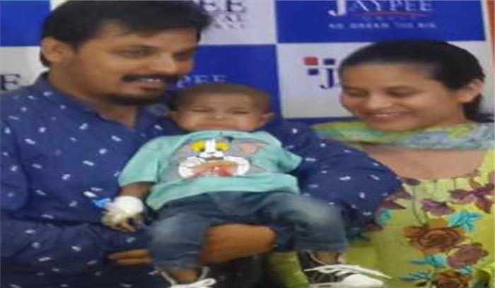 पाकिस्तान के नन्हे रोहान को जेपी हॉस्पिटल में मिला नया जीवन पाकिस्तान के नन्हे रोहान को जेपी हॉस्पिटल में मिला नया जीवन