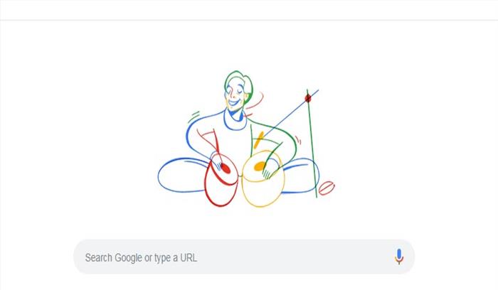 गूगल ने तबला वादक लच्छू महाराज का डूडल बनाकर दी श्रद्धांजलि