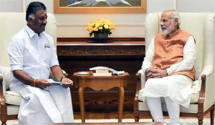 पन्नीरसेल्वम और मोदी की हुई मुलाकात,  नए राजनीतिक समीकरणों के संकेत