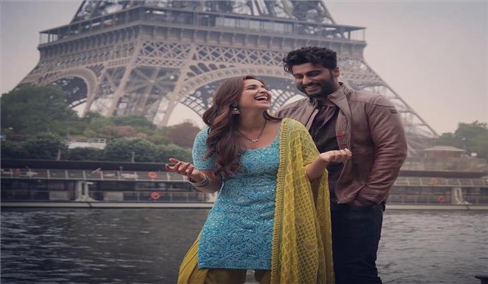 नमस्ते इंग्लैंड के सेट पर परिणीति और अर्जुन की मस्ती 