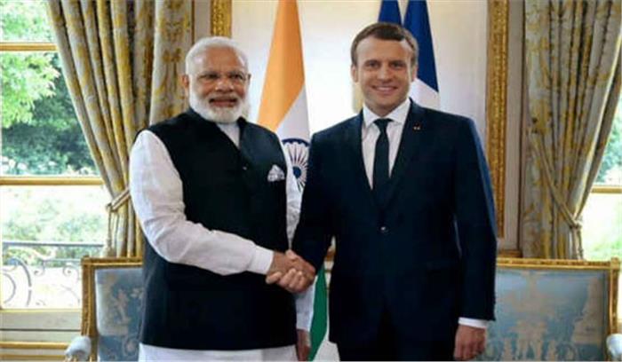 मोदी-मेक्रों ने सीमा पार आतंकवाद को रोकने का अनुरोध किया