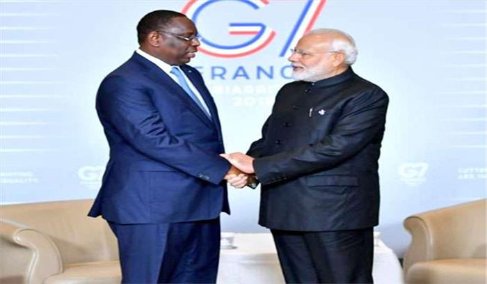 मोदी ने सेनेगल के राष्ट्रपति से की मुलाकात