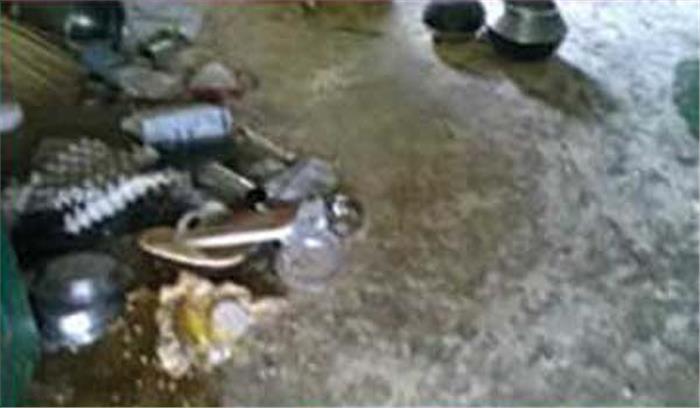 जशपुर में जंगली हाथियों ने तोड़ा आंगनबाड़ी केंद्र