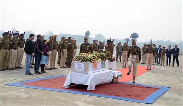 बिहार के शहीद सपूत पिंटू कुमार सिंह का शव पहुंचा