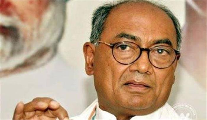 पटवारियों और अन्य कर्मचारियों पर दिग्विजय ने लगाए रिश्वत के आरोप