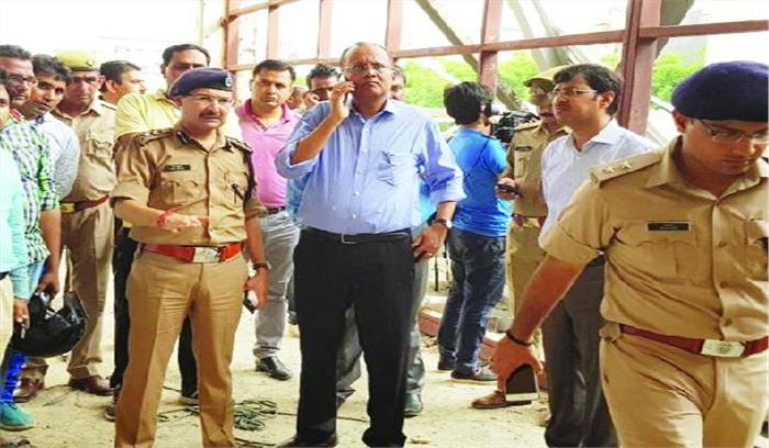 निमार्णाधीन छत गिरी 24 मजदूर दबे, एक की मौत