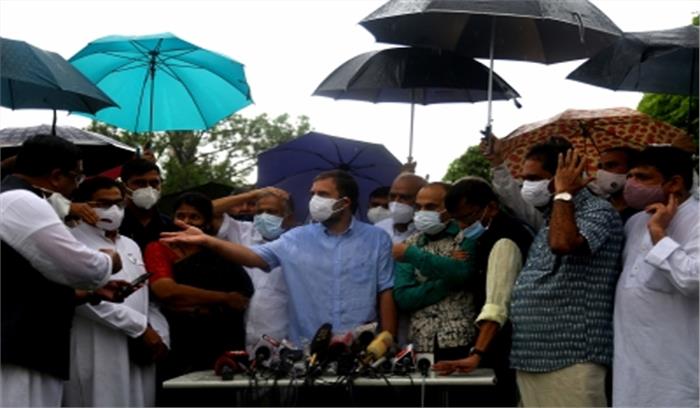 पेगासस को लेकर संसद में विपक्ष की आवाज दबा रही है सरकार : राहुल