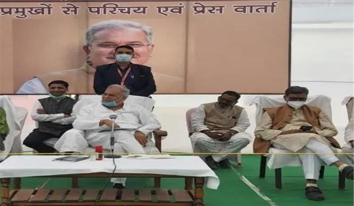 पेन्ड्रा में पंडित माधवराव सप्रे के नाम से बनेगा प्रेस क्लब भवन, प्रतिमा भी स्थापित होगी : भूपेश बघेल