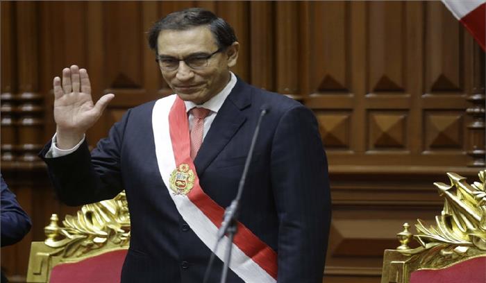 मार्टिन विजकार्रा ने ली पेरू के नये राष्ट्रपति पद की शपथ