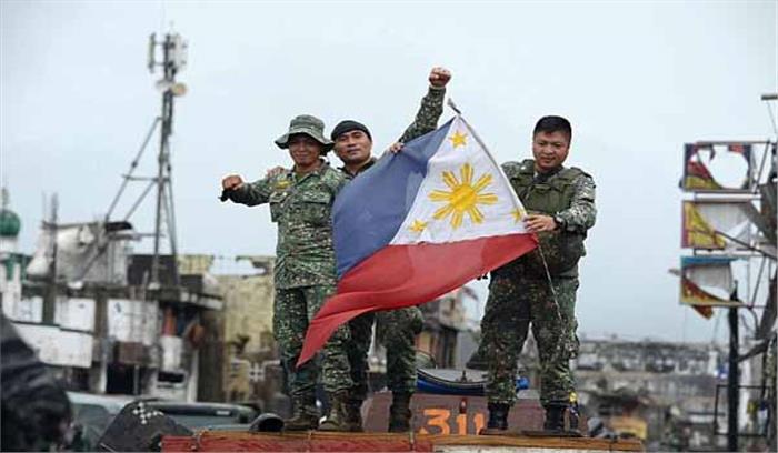 आईएस समर्थक आतंकवादियों से फिलीपीन्स का मारावी शहर मुक्त घोषित