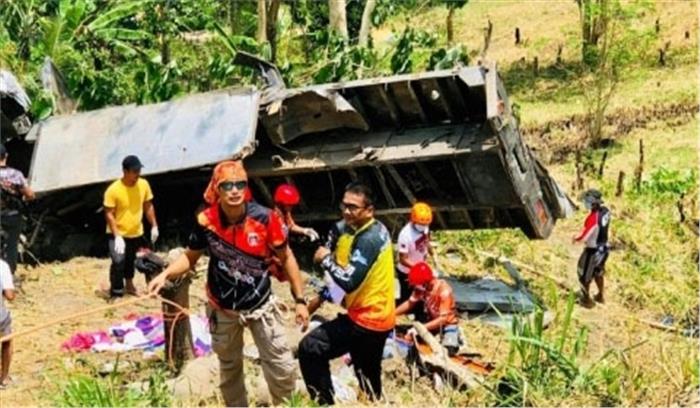 फिलीपींस मे सड़क दुर्घटना में 19 लोगों की मौत, 22 घायल