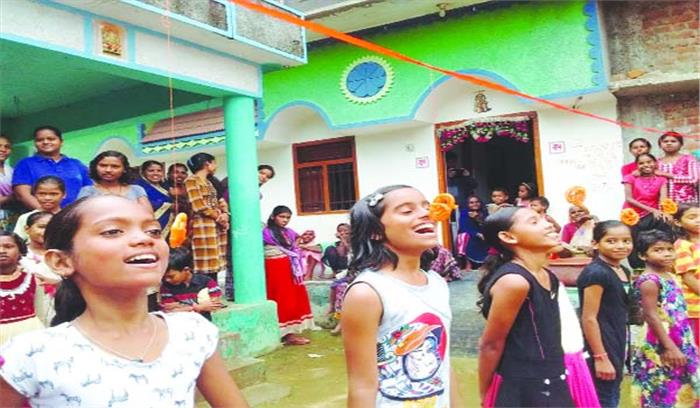 लहरौद में कृष्ण जन्माष्टमी पर विविध आयोजन में बच्चों ने लिया हिस्सा