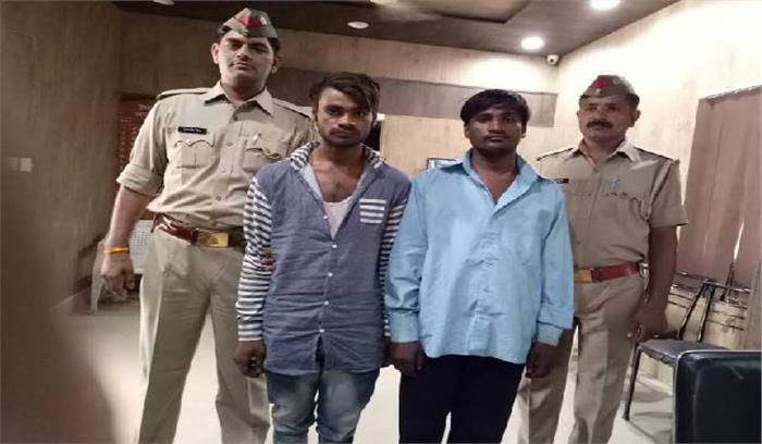 पुलिस मुठभेड़ में दो शातिर लुटेरे गिरफ्तार