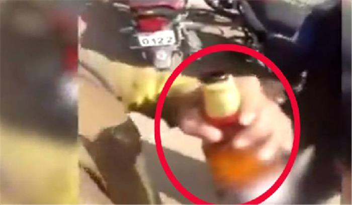 नशे में हुड़दंग करते युवक को पुलिस ने दबोचा