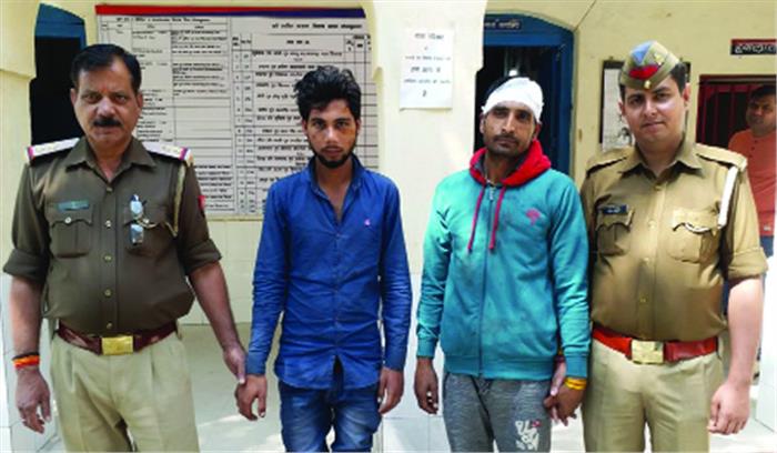 लूटपाट करने वाले दो शातिर बदमाश गिरफ्तार