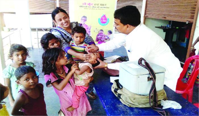 36 लाख बच्चों को दी गई पोलियो की खुराक