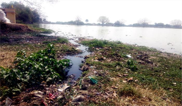 नाली का पानी तालाब में, नपा उदासीन