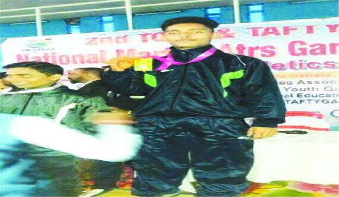 ताइक्वांंडो में प्रांजल को स्वर्ण