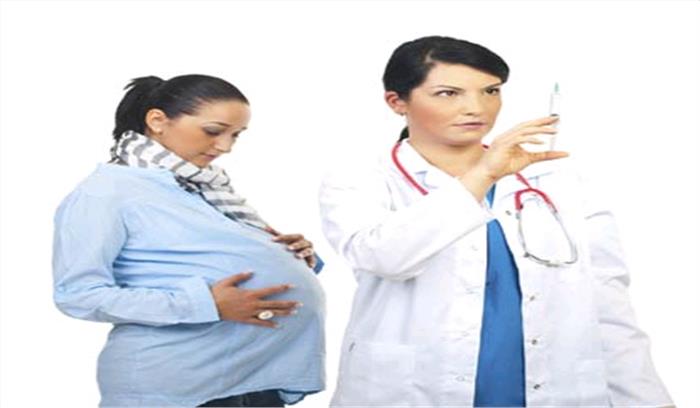 गर्भवती महिलाओं एवं बच्चों काे लगाए गए टीके