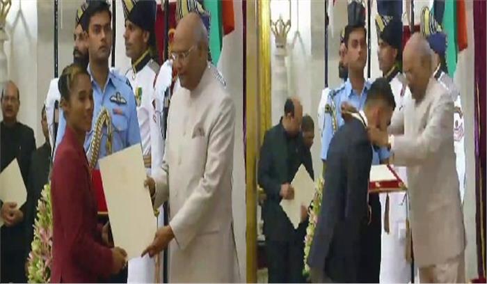 विराट कोहली और मीराबाई चानू राजीव गांधी खेल रत्न पुरस्कार से सम्मानित