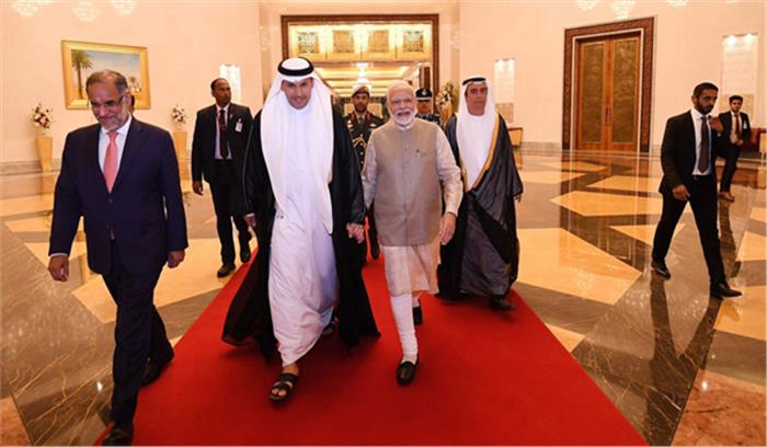 प्रधानमंत्री नरेंद्र मोदी अबू धाबी पहुंचे