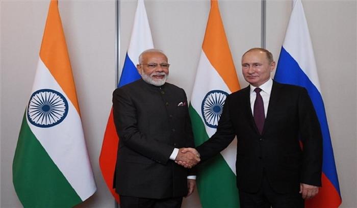 प्रधानमंत्री मोदी ने रूस के राष्ट्रपति  पुतिन से फोन पर की बात