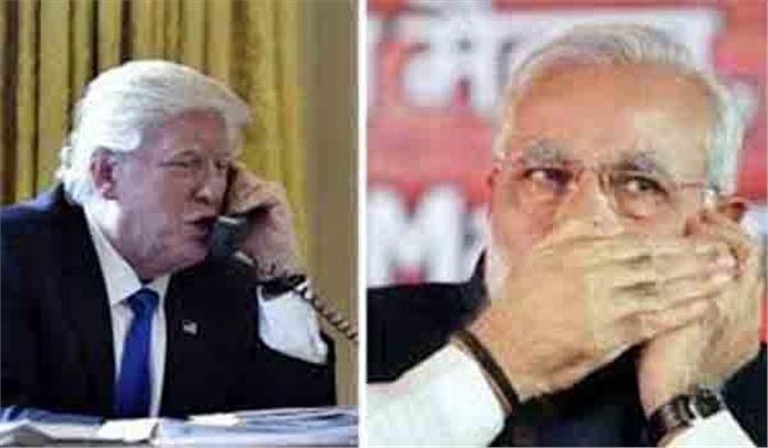 मोदी ने ट्रंप से फोन पर की बात मोदी ने ट्रंप से फोन पर की बात