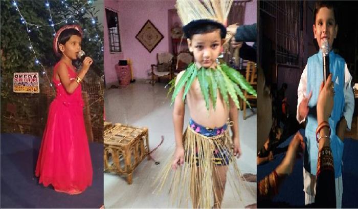 गणेशोत्सव में बच्चों ने दी रंगारंग प्रस्तुति