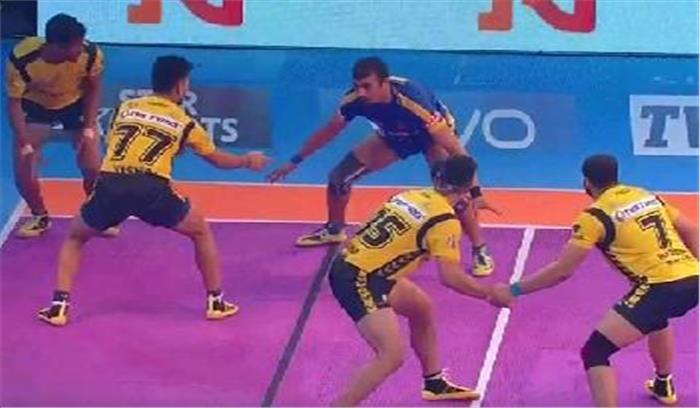 प्रो कबड्डी लीग : टाइटंस ने थलाइवाज​​​​​​​ हराया