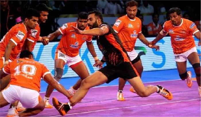 प्रो कबड्डी लीग : अपने पहले मैच में हरियाणा के मिली हार