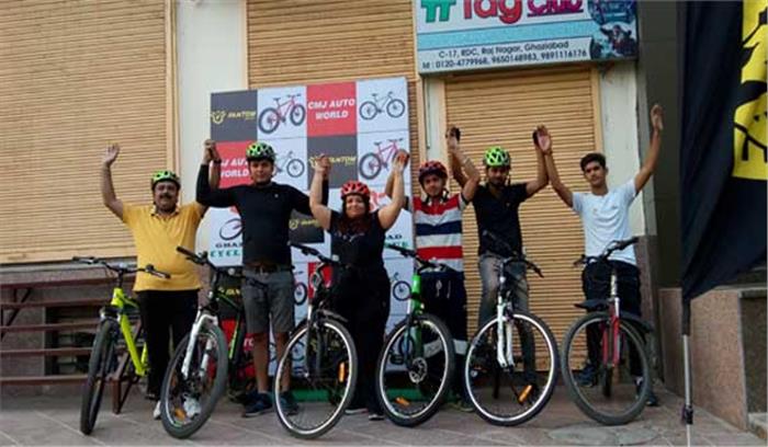 गाजियाबाद साइकिल क्लब ने की साइकिल राइड