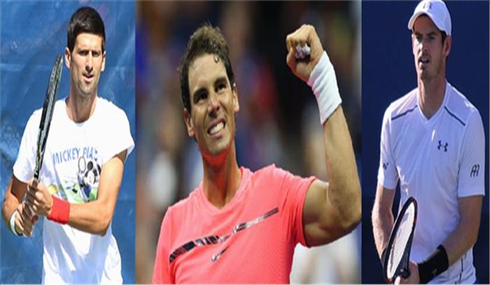 एटीपी रैंकिंग: नडाल शीर्ष पर बरकरार,  मरे और जोकोविक हुए बाहर